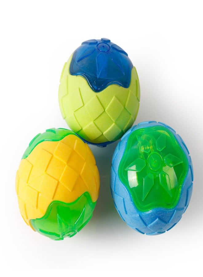 PET FUN كرة عائمة مضيئة بتقنية LED من PET FUN للكلاب والجراء | لعبة متينة تصدر صوت صرير للمضغ والتدريب | عبوة من 4 قطع - Image 4